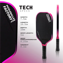 Load image into Gallery viewer, Gen 3 Propulsion Core Pickleball Paddle FACTORY-Thermoformed T700 MAGNUS 3S Competition pickleball paddle