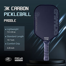 Charger l'image dans la galerie, High-Quality Pickleball Paddle GX2 Extended Model High Rotation 3K Original Carbon Fiber Core Thick Ultra-Surface Portable