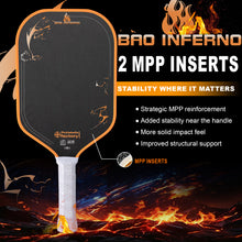 Charger l'image dans la galerie, BAO INFERNO 16mm Carbon Fiber Pickleball Paddle Advanced Foam Core High Spin Power Control Performance Paddle