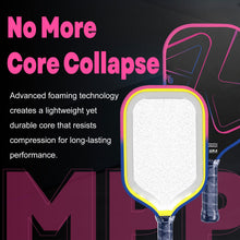Carica l'immagine nel visualizzatore di Gallery, Pro 4 In-ferno Pickleball Rackets Use MPP Material for T700 Carbon Fiber 16mm Portable Training
