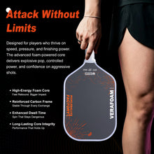 Load image into Gallery viewer, 2026 New Style 16mm EPP Foam Core Pickleball Paddle with EVA Edge Foam T700 Raw Carbon Fiber Surface USAPA & UPA-A Approved