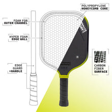 Carica l'immagine nel visualizzatore di Gallery, Gen 3 Propulsion Core Pickleball Paddle FACTORY-Thermoformed T700 Thermoform Pickleball Paddle Explosive Power