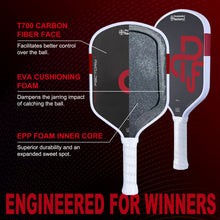 Load image into Gallery viewer, Gen5 Durable 16mm Pickleball Paddle Pure EPP Foam Core EVA Edge for T700 Carbon Fiber Elongated Power