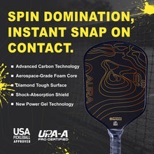 Cargar imagen en el visor de la galería, Blow Molded Frame Pickleball Paddle Carbon Fiber Surface Double Thermoformed EPP Foam Core OEM ODM