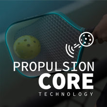 Cargar imagen en el visor de la galería, Gen 3 Propulsion Core Pickleball Paddle FACTORY-Thermoformed T700 EVA Foam Edge High Resilience PP Honeycomb Core Features High Performance