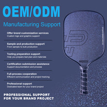 Cargar imagen en el visor de la galería, Advanced Silicon Carbide Textured Surface Pickleball Paddle with High Friction, Enhanced Spin and Long-Lasting Durability