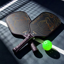 Cargar imagen en el visor de la galería, Blow Molded Frame Pickleball Paddle Carbon Fiber Surface Double Thermoformed EPP Foam Core OEM ODM