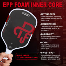 Load image into Gallery viewer, Gen5 Durable 16mm Pickleball Paddle Pure EPP Foam Core EVA Edge for T700 Carbon Fiber Elongated Power