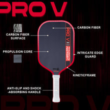 Cargar imagen en el visor de la galería, 2026 Pro V 16mm 14mm GEN 5 Carbon Fiber Kinetic Framework Pickleball Paddle USAPA UPA-A Approved