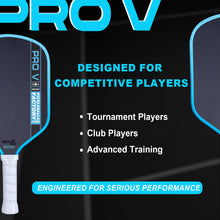 Carica l'immagine nel visualizzatore di Gallery, Blue Pro V Carbon Fiber Pickleball Paddle 16mm Thermoformed Honeycomb Usapa Approved Pickleball for Pickleball Equipments