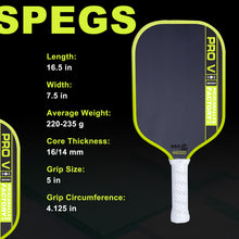 Cargar imagen en el visor de la galería, 2026 New Customized PRO V GEN5 Thermoforming EVA Fill Foam 16mm Rough Surface T700 Carbon Fiber Pickleball Paddle