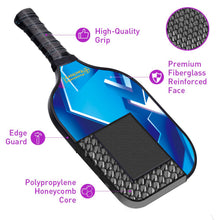 Cargar imagen en el visor de la galería, Pickleball Paddle | Pickleball Set | Best Pickleball Paddles | SX0087 Blue Flaming Pickleball Paddle Pro WONIXEVOKER