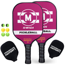 Carica l'immagine nel visualizzatore di Gallery, Pickleball Paddles | Playing Pickleball | Graphite Pickleball Paddle Set | SX0014 M-Pick Pickleball Set for Store Locator