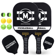 Carica l'immagine nel visualizzatore di Gallery, Pickleball Rackets | Pickleball Paddles Near Me | Quiet Pickleball Youth Pickleball Paddle | SX0020 Black MP Pickleball Set store location