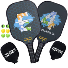 Charger l'image dans la galerie, Pickleball Set | Pickleball Paddles | Pickleball Paddle For Tennis Elbow | SX0039-SX0040 E4 Pickleball Paddle Set