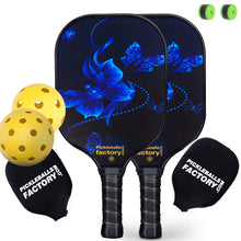 Carica l'immagine nel visualizzatore di Gallery, Pickleball Set | Playing Pickleball | Best Pickleball Balls For Outdoor Pickleball on Grass | SX0051 ROMANTIC BUTTERFLY Pickleball Set for stall holder
