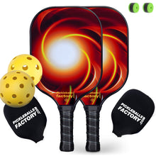 Carica l'immagine nel visualizzatore di Gallery, Pickleball Set | Pickleball Paddle | Long Handle Pickleball Paddles | SX0064 ORANGE EARTH Pickleball Set for Pickleball Supply
