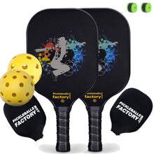 Carica l'immagine nel visualizzatore di Gallery, Pickleball Rackets | Pickleball Paddle Near Me | Usapa Pickleball Paddles with Long Handles | SX0055 DANCING IN DARK Pickleball Set for Pickleball Facebook Group