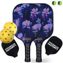 Carica l'immagine nel visualizzatore di Gallery, Pickleball Set | Best Pickleball Paddles 2021 | Beginner Pickleball Near Me Youth | SX0054 DARK FOLLOWER Pickleball Set for Pickleball Company