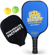 Cargar imagen en el visor de la galería, Pickleball Set | Pickleball Paddle | Best Pickleballs Driveway Games Pickleball Set | SX0004 Blue Wow Pickleball Paddle