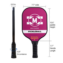 Carica l'immagine nel visualizzatore di Gallery, Pickleball Paddles | Playing Pickleball | Graphite Pickleball Paddle Set | SX0014 M-Pick Pickleball Set for Store Locator