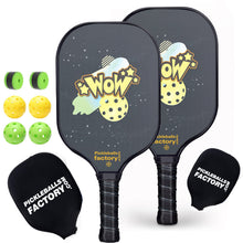 Carica l'immagine nel visualizzatore di Gallery, Pickleball Rackets | Pickleball Near Me | Best Pickleball Paddle For Beginners 2021 | SX0010 Gold Wow Pickleball Set for Sole Agents