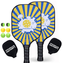 Carica l'immagine nel visualizzatore di Gallery, Pickleball Paddles | Pickleball Racquet | Best Brand Pickleball Paddle | SX0005 Blue Boom Pickleball Set for Independent distributor