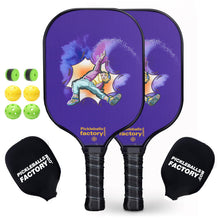 Load image into Gallery viewer, Pickleball Set | Best Pickleball Paddles | Best Budget Pickleball Paddle | SX0009 Purple Luck Pickleball Set for Franchised Dealer