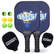 Carica l'immagine nel visualizzatore di Gallery, Pickleball Paddle | Best Pickleball Paddles | High End Pickleball Paddles For Spin | SX0007 OMG! Pickleball Set for Authorised Dealership