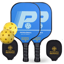 Carica l'immagine nel visualizzatore di Gallery, Pickleball Paddle | Pickleball Rackets | Pickleball Paddles For Sale Near Me | SX0038 BLUE P Pickleball Set online
