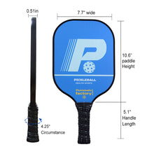 Carica l'immagine nel visualizzatore di Gallery, Pickleball Paddle | Pickleball Rackets | Pickleball Paddles For Sale Near Me | SX0038 BLUE P Pickleball Set online
