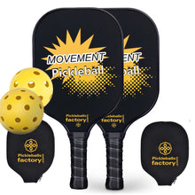 Carica l'immagine nel visualizzatore di Gallery, Pickleball Paddles | Pickleball Rackets | Pickleball Paddle For Intermediate Player | SX0037 MOVEMENT Pickleball Set for video retailer