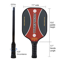 Carica l'immagine nel visualizzatore di Gallery, Pickleball Paddles | Pickleball Rackets | Best Power Pickleball Paddle Longest |SX0002 Red Black Shot Pickleball Set for Distributing