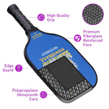 Cargar imagen en el visor de la galería, Pickleball Set | Pickleball Paddle | Best Pickleballs Driveway Games Pickleball Set | SX0004 Blue Wow Pickleball Paddle