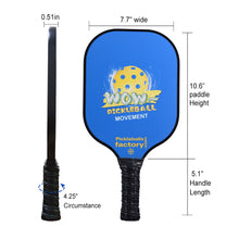 Cargar imagen en el visor de la galería, Pickleball Set | Pickleball Paddle | Best Pickleballs Driveway Games Pickleball Set | SX0004 Blue Wow Pickleball Paddle