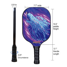 Load image into Gallery viewer, Pickleball Paddles , PB0001 War Wolfs Lifetime Fitness Pickleball - Best Intermediate Pickleball Paddle
