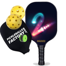 Load image into Gallery viewer, Pro Pickleball Paddle , PB00026 Tow Pickleballs For Sale - Best Pickleball Paddle For Spin Pickleball Professional Players
