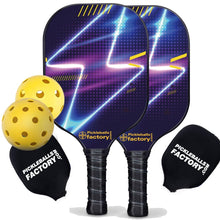 Carica l'immagine nel visualizzatore di Gallery, Pickleball Starter Set, PB00022 Lightning Pickleball Paddles Near Me , Graphite Pickleball Set
