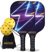Carica l'immagine nel visualizzatore di Gallery, Pickleball Starter Set, PB00022 Lightning Pickleball Paddles Near Me , Graphite Pickleball Set