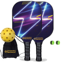 Carica l'immagine nel visualizzatore di Gallery, Pickleball Starter Set, PB00022 Lightning Pickleball Paddles Near Me , Graphite Pickleball Set