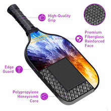 Load image into Gallery viewer, Pickleball Paddles , PB00023 Cubes Playing Pickleball On Tennis Court - Best Budget Pickleball Paddle