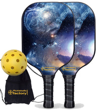 Load image into Gallery viewer, Pickleball Paddle Set, PB00026 The Milky Way Best Pickleball Paddle , Beginner Pickleball Set
