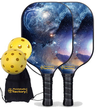 Load image into Gallery viewer, Pickleball Paddle Set, PB00026 The Milky Way Best Pickleball Paddle , Beginner Pickleball Set