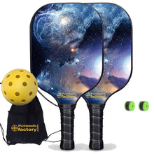 Load image into Gallery viewer, Pickleball Paddle Set, PB00026 The Milky Way Best Pickleball Paddle , Beginner Pickleball Set