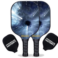 Load image into Gallery viewer, Pickleball Starter Set, PB00027 Black Hole Custom Pickleball Paddle , Pickleball Net Set Up