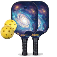 Load image into Gallery viewer, Best Pickleball Set, PB00029 Spiral Galaxy  Pickleball Paddles For Sale , Graphite Pickleball Paddle Set