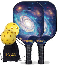 Load image into Gallery viewer, Best Pickleball Set, PB00029 Spiral Galaxy  Pickleball Paddles For Sale , Graphite Pickleball Paddle Set