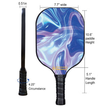 Load image into Gallery viewer, Usapa Pickleball Paddles , PB00031 Blue Ripples Pickleball Rackets Near Me - Professional Pickleball Players Pickleball Spin
