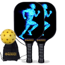 Load image into Gallery viewer, Best Pickleball Set, PB00038 Blue Fires Custom Pickleball Paddle , Pickleball Sets On Sale