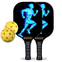 Load image into Gallery viewer, Best Pickleball Set, PB00038 Blue Fires Custom Pickleball Paddle , Pickleball Sets On Sale